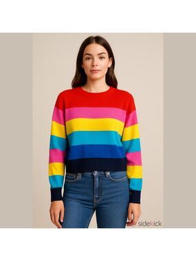 Arizona Jean Co Sweater, Size XL, PTP 26”, L  26” Approximately, bright colors